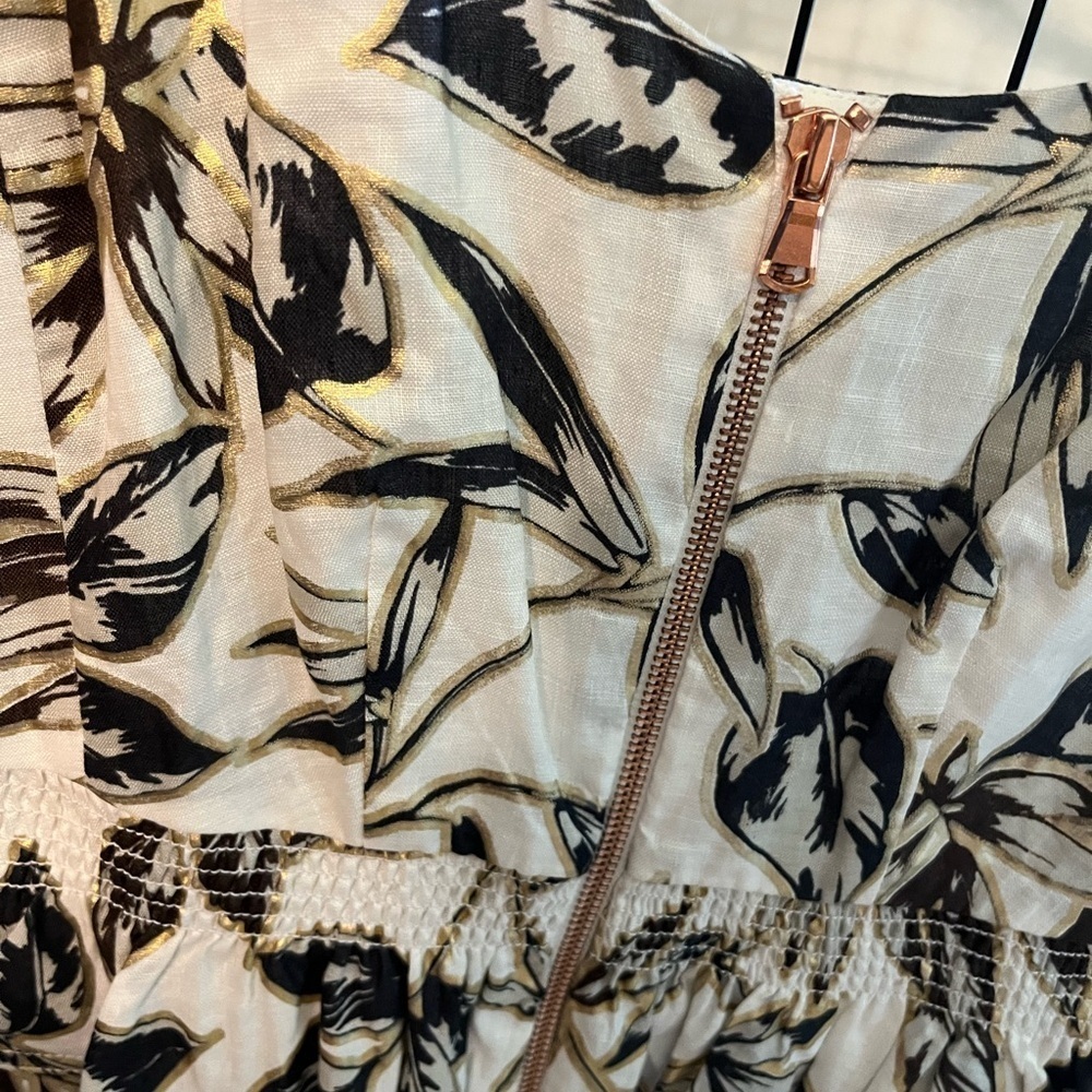 J. Crew Black and White Floral Midi Dress NWOT - Picture 9 of 9